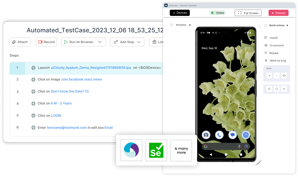 Android app testing tool