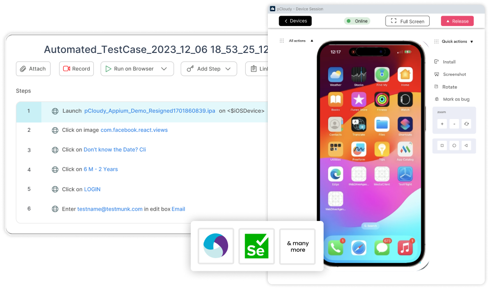 Android app testing tool