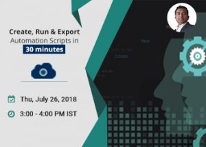 create run export automation scripts in 30 mins