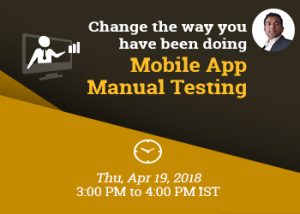 Mobile App Manual Testing - Webinar