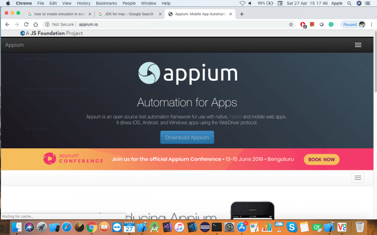 how to open appium server from command prompt